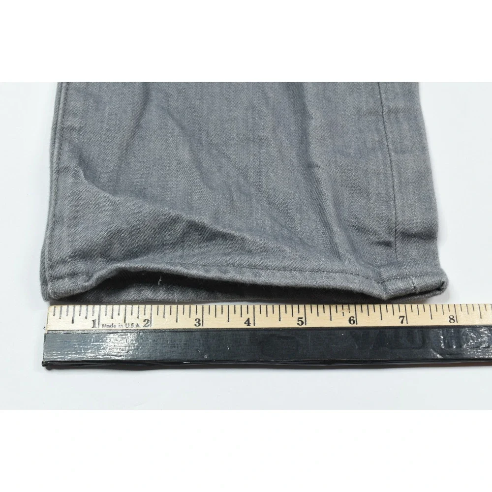 Levis 501 Jeans Mens 33x32 (33x29.5) Gray Original Straight Button-Fly Cotton